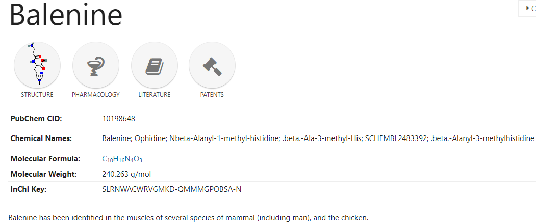 Balenine definition pubchem