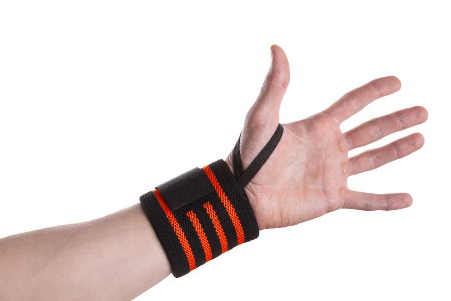 Black And Orange Wrist Wrap