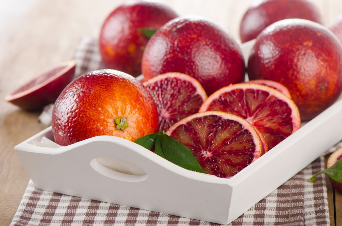 Fresh blood oranges